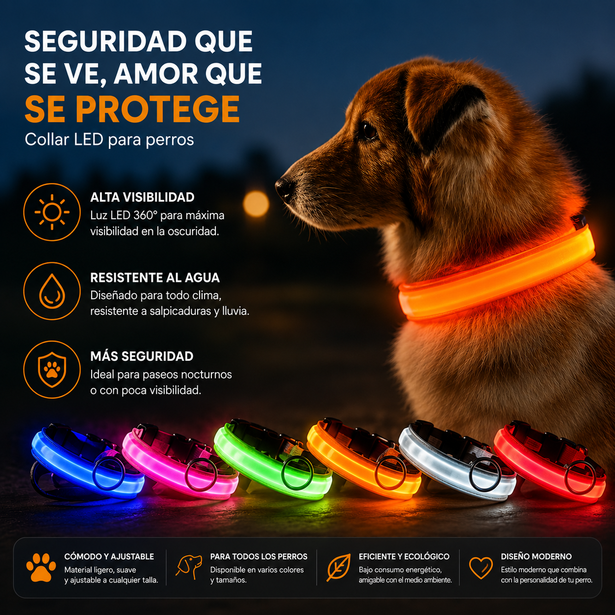Collar LED NightFlow 🌌✨