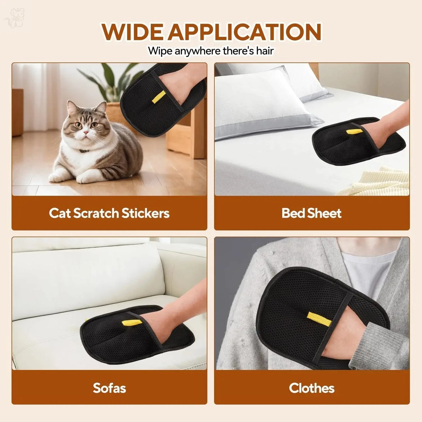 Guantes Reutilizables Removedores de Pelo para Mascotas 🐾